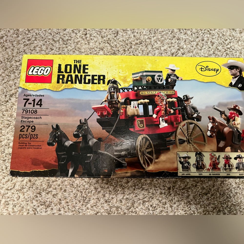 LEGO The Lone Ranger Stagecoach Escape Set - Red and Black